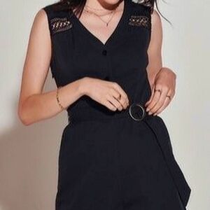 NWT! JNSQ Erin Black Jumpsuit / Romper Size 8
